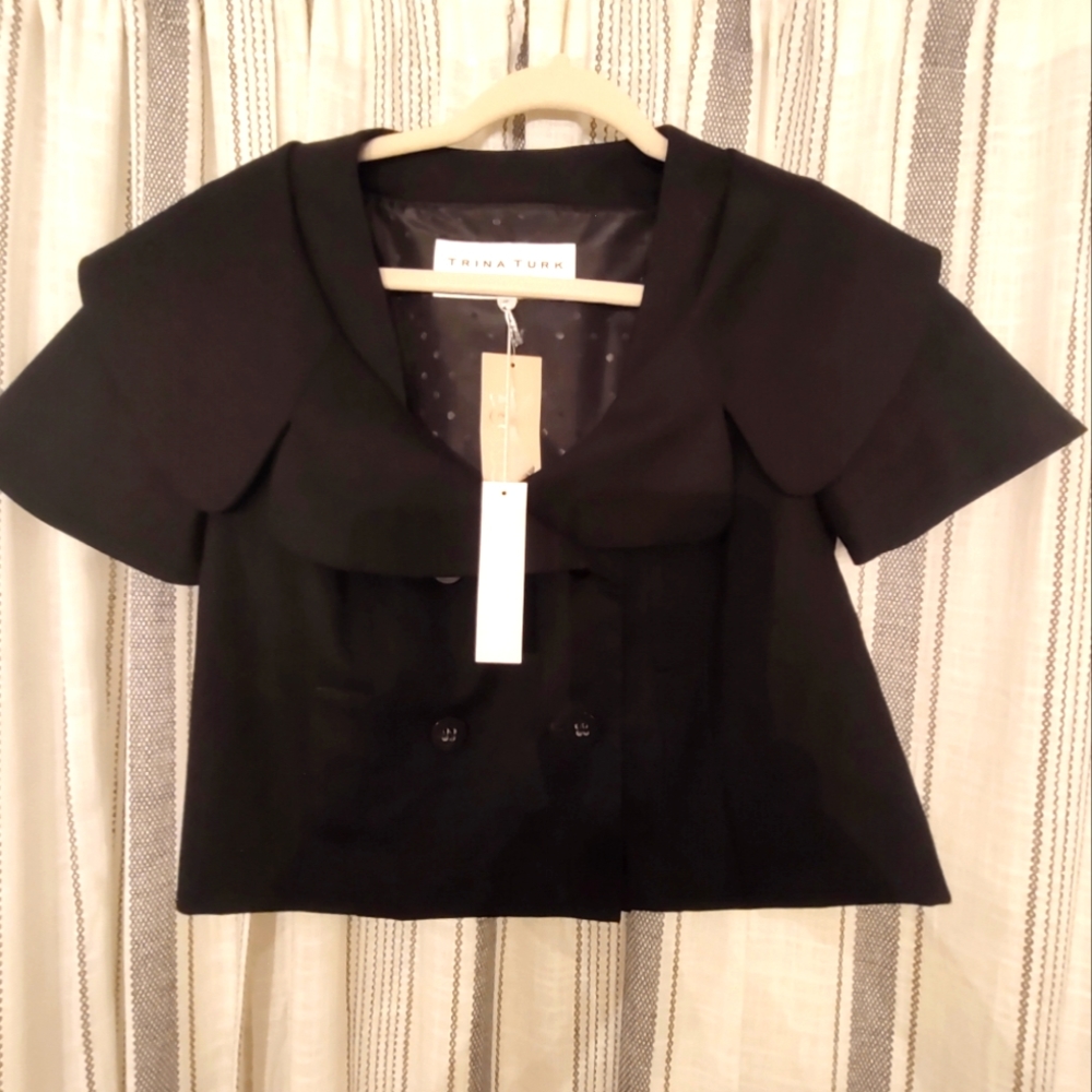 Trina Turk Cropped dress coat